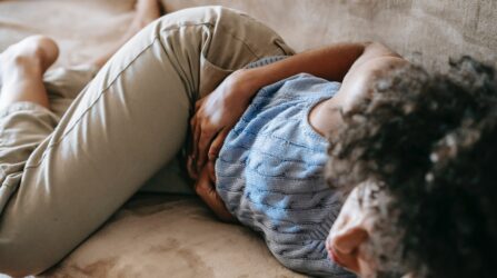 women with stomach paid